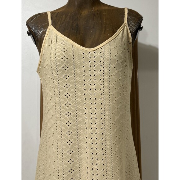 Spaghetti Strap Maxi Dress Eyelet Long Beach Boho - Picture 2 of 8